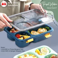 Kotak Makan Anak Tempat Makan Lunch Box Anak Plastik 1250 ml Bento Box