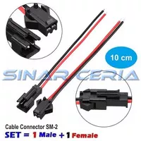 Soket Terminal Kabel Male Female Connector + Pengait + Cable Tebal