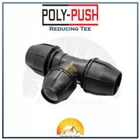 Poly Push HDPE Fitting Reducing Tee Compression 63 x 20 mm In Reducer