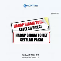 Stiker Toilet 15x5 cm| Anadrom 3040
