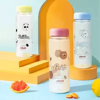 MINISO Botol Minum We Bare Bears Plastik Botol Air Minum Anak 500ML