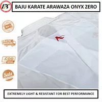 BAJU Karate ARAWAZA Onyx ZERO Gravity, WKF Approved - WHITE Embroidery
