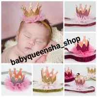 Bando bayi crown/bando anak/bando bayi/headband/bandana/bando import