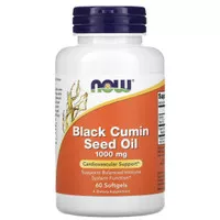 Now, Black Cumin Seed Oil 1000mg 60 softgels, kesehatan imun& jantung
