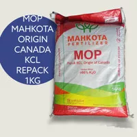 PUPUK KCL MAHKOTA FERTILIZER MOP ORIGIN CANADA REPACK 1 KG