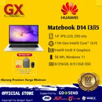 Huawei Matebook D14 intel i3 8 256 / i5 8 512 GB Win 11 Garansi Resmi