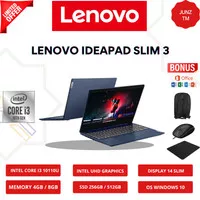 Laptop Lenovo Ideapad Slim 3 i3-10110U RAM 8GB SSD 256GB Windows 10