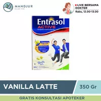 Entrasol Active Vanilla Latte 350 Gram - Susu Tinggi Kalsium Dewasa