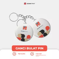 Pin Custom / Souvenir Gantungan Kunci Bulat Pin Custom /Ganci Pin Bula