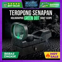 Teropong Senapan Bidikan Holographic Green Dot Scope 20mm Rail Mount