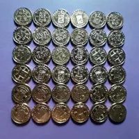 uang koin setengah cent nederlandsch indie 1945