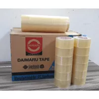Lakban Daimaru Tape Isolasi Bening 2 inch x 90 Yard