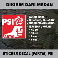 Sticker Decal Vinyl Tahan Air Partai Solidaritas Indonesia PSI