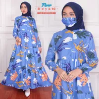 Gamis Wanita Terbaru Muslimah Katun Busui Gamis Santai Harian