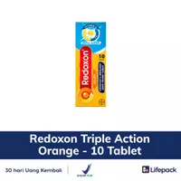 Redoxon Triple Action Effervescent Orange - Daya Tahan Tubuh - 10 tab