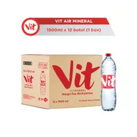 VIT Air Mineral 1500ml x 12 botol (1 box) - VIT Botol Besar Per Dus