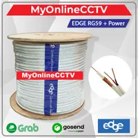 Kabel Kamera CCTV EDGE Coaxial + Power BNC RG59 Awet Kuat Tahan Lama