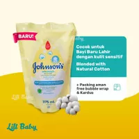 JOHNSONS Baby Bath Milk Rice Pouch 400ml / 400 ml