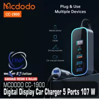 MCDODO CC-1900 Car Charger Digital Display 5 Ports 107W iPhone Samsung