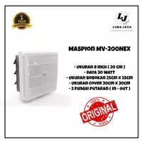 Exhaust Fan Maspion MV-200NEX Hexos Dinding Plafon Kipas Dapur 8 inch