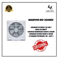 Exhaust Fan Maspion MV-250NEX Hexos Dinding Plafon Kipas Dapur 10 inch