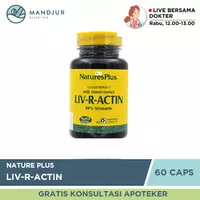 Natures Plus LIV-R-ACTIN 60 Kapsul - Menjaga Kesehatan Hati / Liver