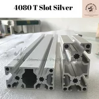 Aluminium Profile Extrusion T Slot 4080 Silver P = 2 Meter 200 cm