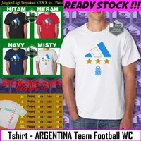 Tshirt - Argentina Team Football World Cup Kaos Argentina National