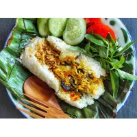 Nasi Bakar Special ( Khusus Gojek ) - Ready to Eat - Teri,Ayam,Jamur