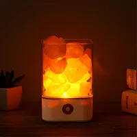 Lampu Tidur LED Crystal Salt Lamp of Himalaya Lava Lamp