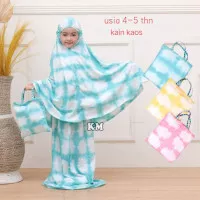 MUKENA ANAK BALITA 4-5 TAHUN TIE DYE PAKAIAN MUSLIM ANAK