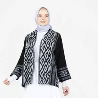 outer batik blazer tenun atasan wanita baju kerja ethnic KL015