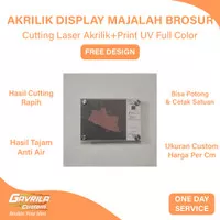 Custom Akrilik Display Majalah Dinding / Brosur / Pigura Acrylic