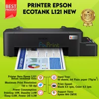 Printer Epson L121 Hitam Print Penganti Seri L120 Modif Pabrik + Tinta