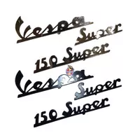 Emblem Vespa Super Latin Set 66 Depan Belakang