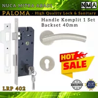 HANDLE TARIKAN KUNCI GAGANG PINTU KAYU KOMPLIT SET PALOMA LRP 402