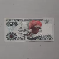 Uang kuno 1995 Cendrawasih 20000 rupiah XF harga per lembar