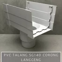 Corong Buangan Talang Air PVC Kotak SG 140" 4 Inch Langgeng