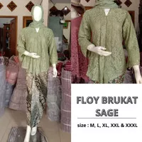 Set Kebaya Wanita Floy Kutu Baru Brokat Dusty Dan Aneka Lain nya