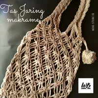 TOTEBAG JARING MAKRAME TAS RAJUT HANDMADE MACRAME KATUN AKSESORIS TAS