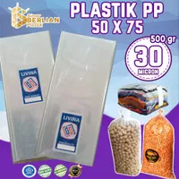 Plastik PP Bening LIVINA 50 x 75 / Plastik Laundry Snack 30 mic 500gr