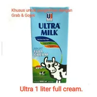 Ultra Milk Susu Full Cream 1 Liter 1L 1Liter 1 L Khusus Grab/Gojek