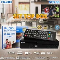 SET TOP BOX ALDO STB03 DVB T2 FHD TV Siaran Digital Receiver ALDO