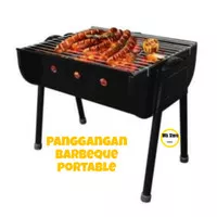 Panggangan BBQ Arang Kaki Bongkar Pasang Panggangan Sate Daging Arang