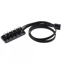 PWM 1 to 5 Hub Fan Splitter PC Casing Cooler Cable Extension Power