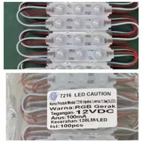 Lampu LED Modul 5050 3 Mata 7216 RGB gerak 12V