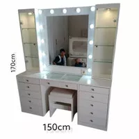 meja rias led /meja rias artis /meja rias lampu/ duco /vanity mirror
