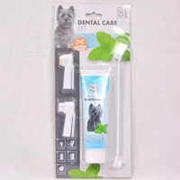 Pasta Gigi Anjing Kucing MPETS Dog Dental Care Set Sikat Odol Hewan