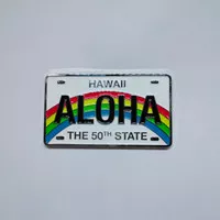 Souvenir magnet kulkas Aloha Hawaii oleh oleh negara Amerika