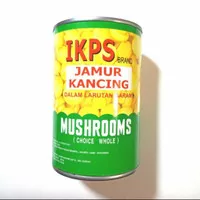 Jamur Kancing Kaleng IKPS Mushrooms 425 Gram (Choice Whole) Champignon